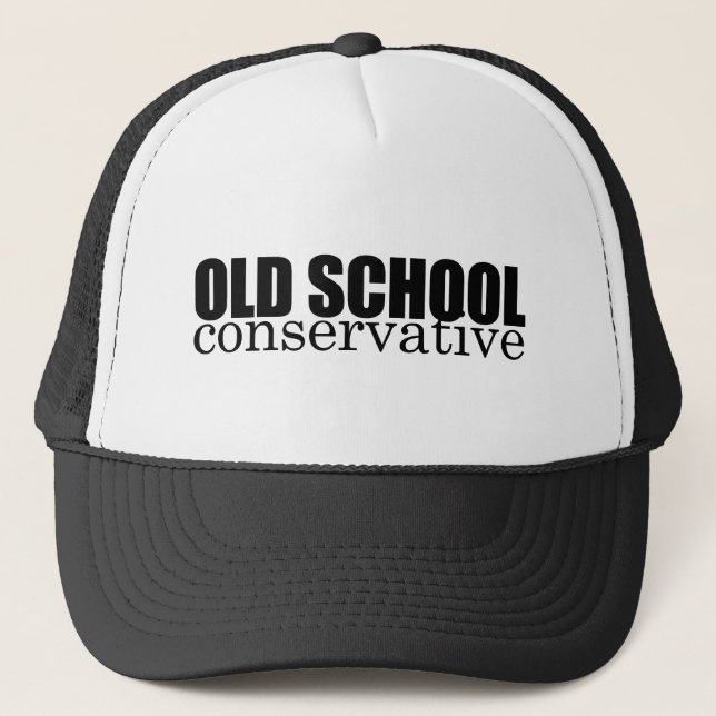 Old School Conservative Trucker Hat (Front)