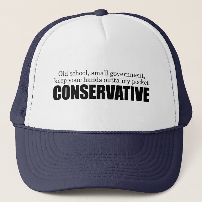 Old School Conservative Trucker Hat (Front)