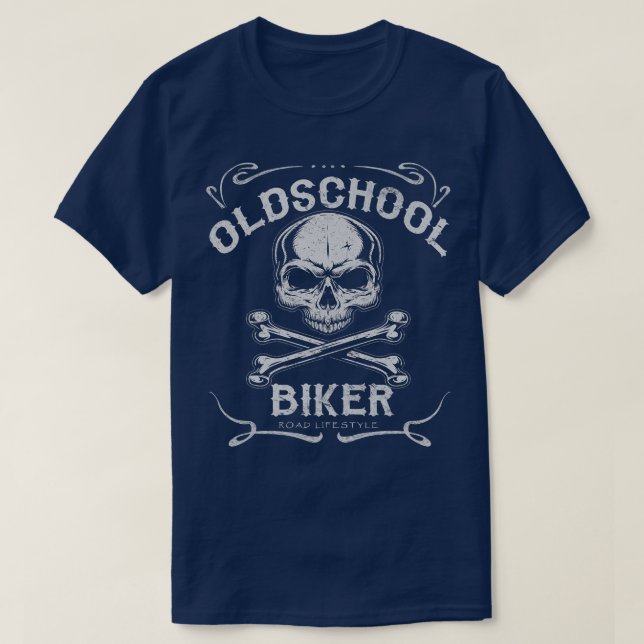Old School Culture Cooles Biker Motorrad 948 T-Shirt (Design Front)