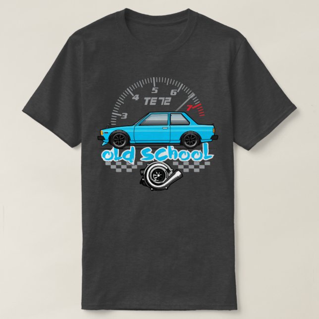 old school cyan T-Shirt (Design Front)