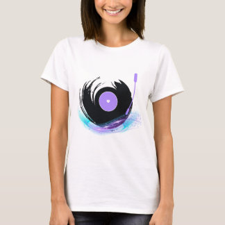  Old School DJ – Retro Turntable Spinning Vinyl T- T-Shirt