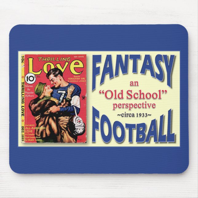 Old School Fantasy Football Mouse Pad (Front)