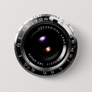 Old School Film Camera 6 Cm Round Badge