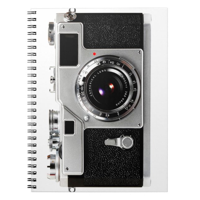 Old School Film Camera Notebook (Front)