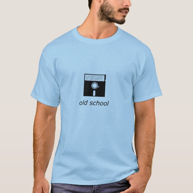 old school floppy disc t-shirt (Front)