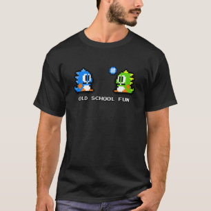 Old School Fun - Bubble Bobble - Bub and Bob - Arc T-Shirt