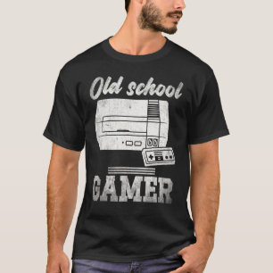 Old School Gamer Arcade Nerd Quote Console Hobby A T-Shirt