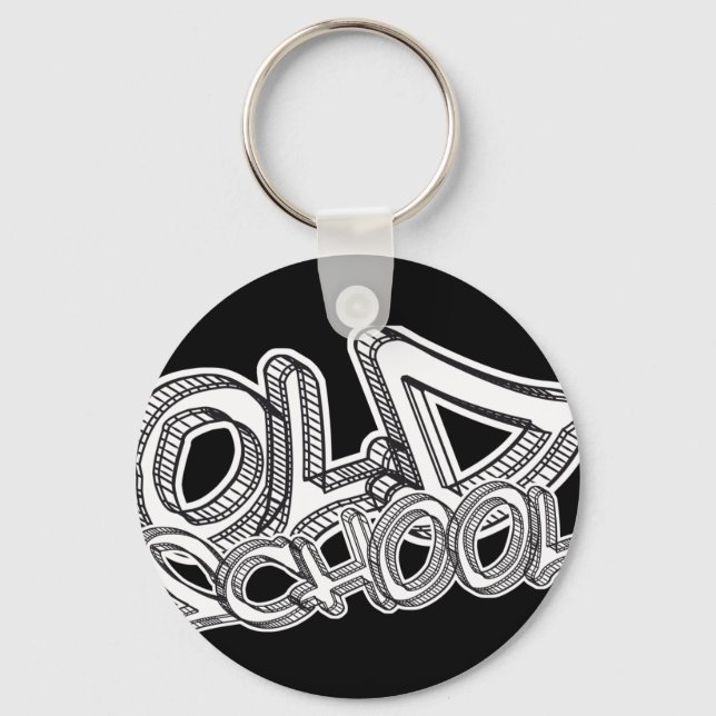 Old School graffiti Key Ring (Front)
