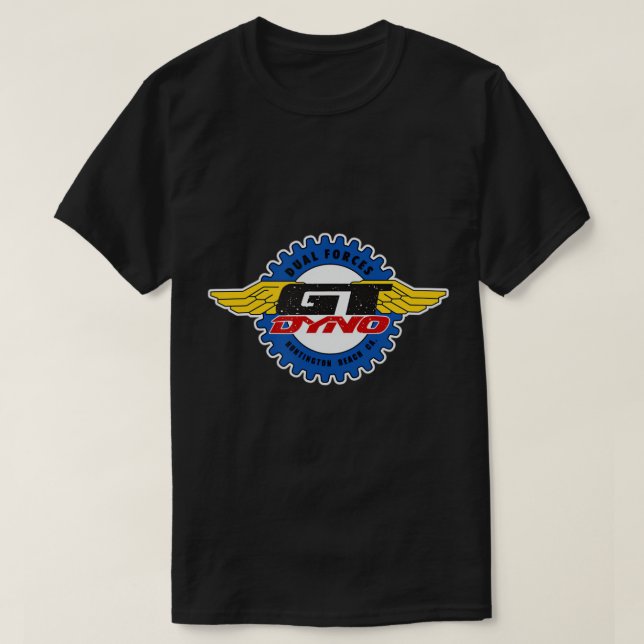 Old School GT BMX White Logo T-Shirt (Design Front)