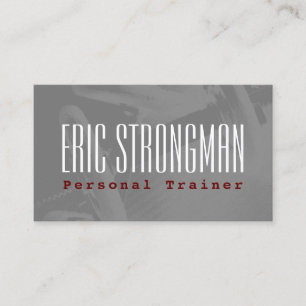 Old school gym cover fitness style business card