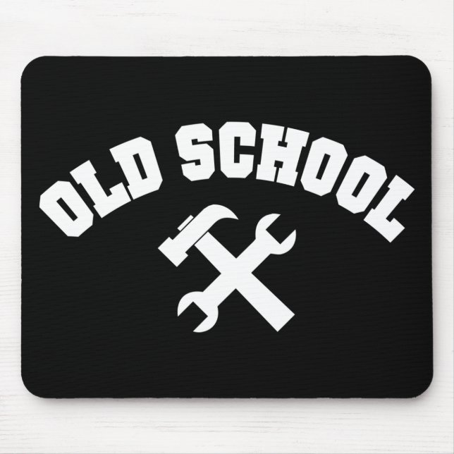 Old School Handyman - Home Repair Tools Craftsman Mouse Pad (Front)