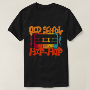 Old School Hip Hop Cassette Design T-Shirt