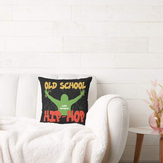 OLD SCHOOL HIP HOP funny music                     Cushion (Couch)