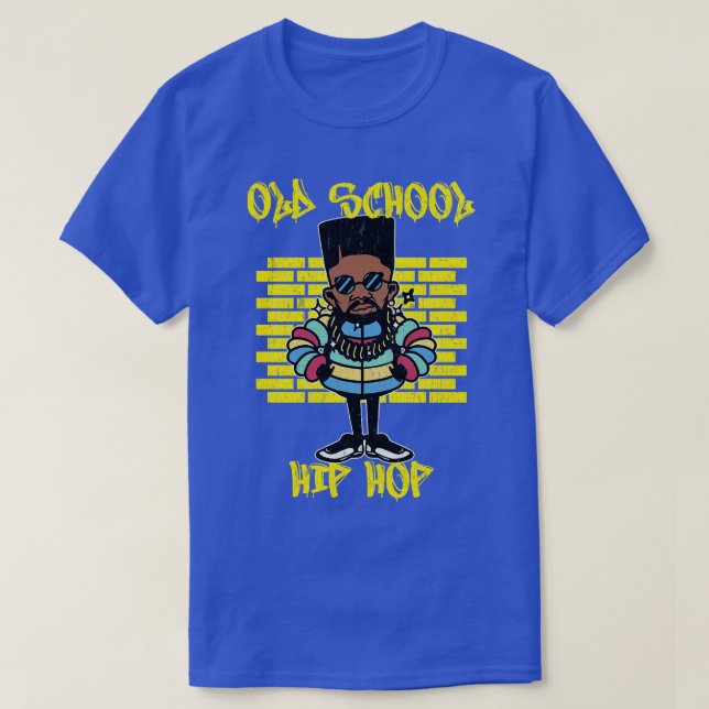 Old School Hip Hop Graffiti T-Shirt (Design Front)