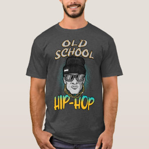 Old School Hip Hop Vintage Retro Rapper Rap Music T-Shirt