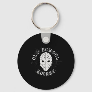 Old School Hockey Goalie Mask  Key Ring