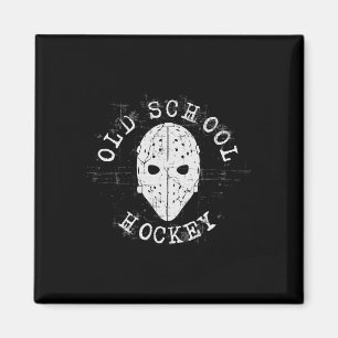Old School Hockey Goalie Mask Magnet