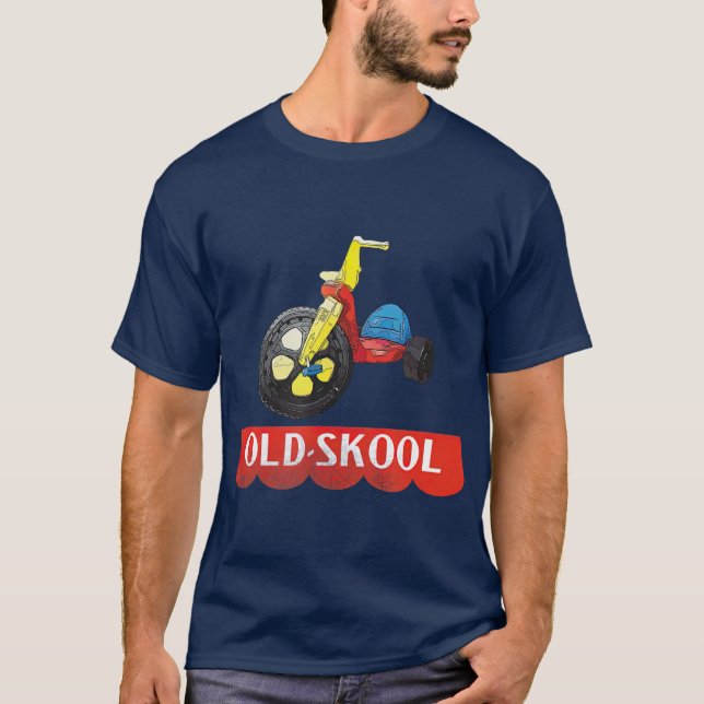 Old School Old Skool Tricycle Bike Trike Toys T-Shirt (Front)