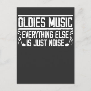 Old School Oldies Music Lover 90s 80s Musician Postcard