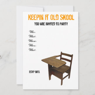 Old School Party Invitation