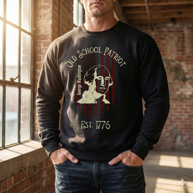 Old School Patriot T-Shirt Sweatshirt (Creator Uploaded)