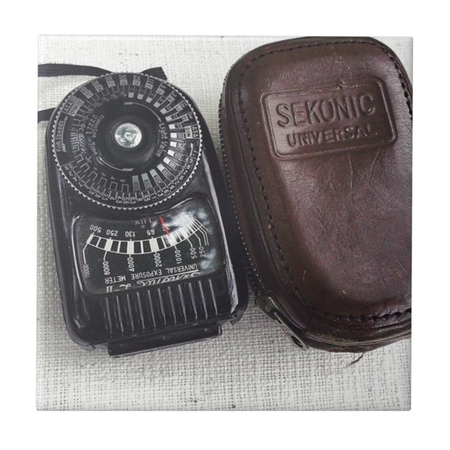 Old School Photography #photography #auctionfind Ceramic Tile (Front)