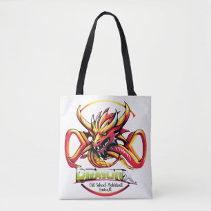 Old School Pickleball Dragon Sport Tote beach bag