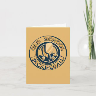 Old School Pickleball Paddle  Card