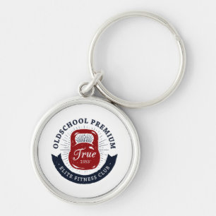 Old School Premium True 1953 Elite Fitness Club Key Ring