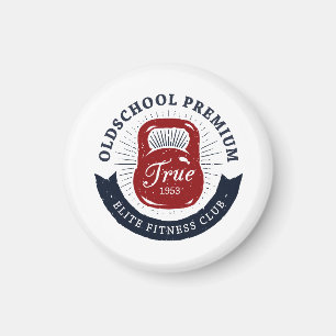Old School Premium True 1953 Elite Fitness Club Magnet