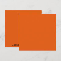 Old School Pumpkin Spice Orange Solid Colour