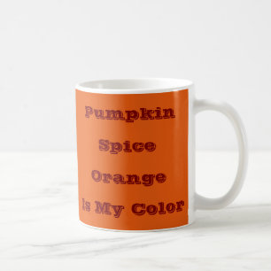 Old School Pumpkin Spice Orange Solid Colour Coffee Mug