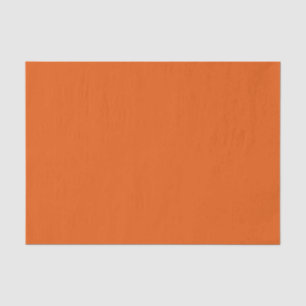 Old School Pumpkin Spice Orange Solid Colour Tissue Paper