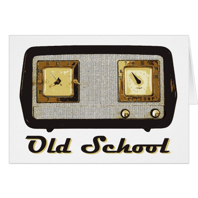Old School Radio Retro Vintage (Front Horizontal)