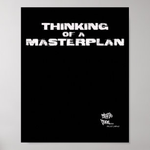 Old School Rap Hip Hop Merch Masterplan Quote 80s  Poster
