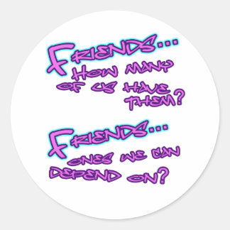 Old school Rap Hip Hop Rave Electro Classic Round Sticker