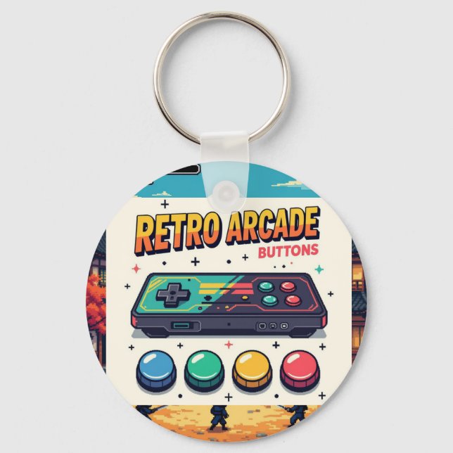 Old School - Retro Rewind Key Ring (Front)