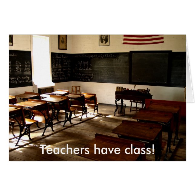 old school room, Teachers have class! (Front Horizontal)