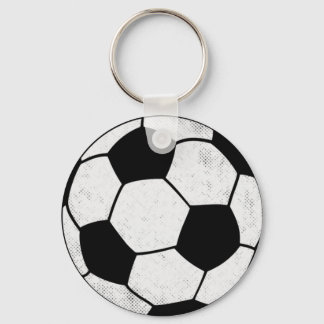 Old School Soccer Pitch Aesthetic Graphic Style Key Ring