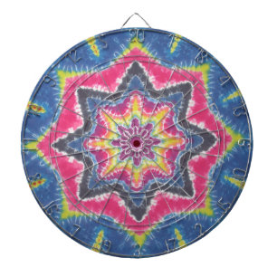 Old School Star Tie Dye Dartboard