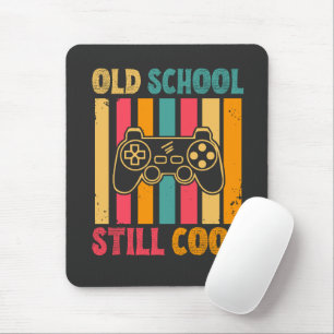 Old School Still Cool Retro Gamer Mouse Pad