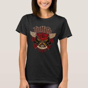 Old School Tattoo Sub Culture Roses Knuckles   T-Shirt