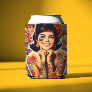 Old School Tattooed Girl Can Cooler