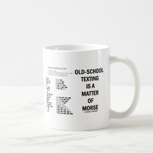 Old-School Texting Is A Matter Of Morse Coffee Mug