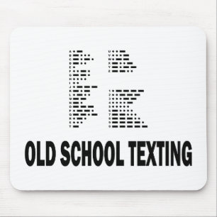 Old School Texting Mouse Pad