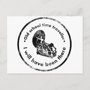 Old School Time Traveller Postcard