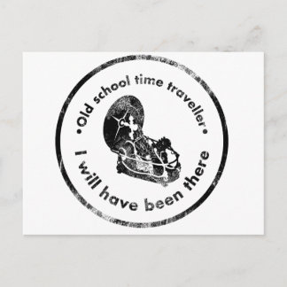 Old School Time Traveller Postcard