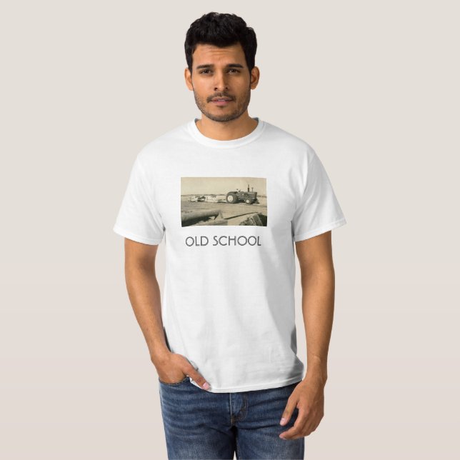 Old school tractors T-Shirt (Front Full)