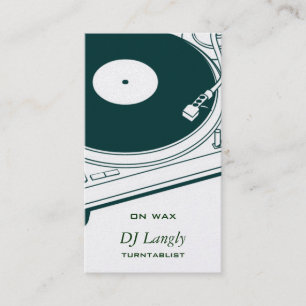 Old School Turntable Business Card