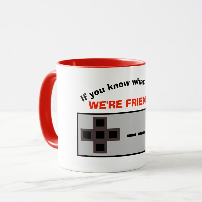 Old School Video Game Mug (Front Left)